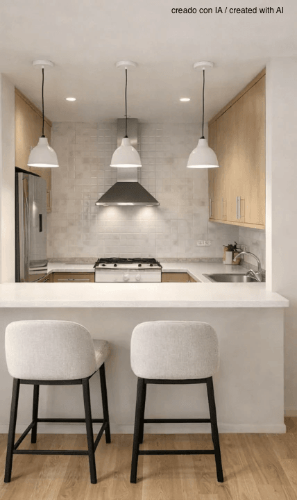 Bright 2-bedroom apartment with a large terrace.